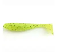 Силікон FishUp Wizzle Shad 3" #055 /Chartreuse/Black (10010116)