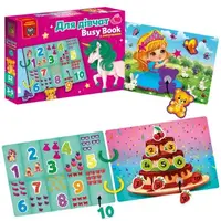 Гра розвиваюча Vladi Toys з липучками. "Бізі бук. Для дівчат"