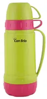Термос со стеклянной колбой на 1 л Сon Brio СB-356-green