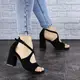 Женские босоножки Fashion Zima 1832 39 размер 25 см Черный