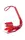 Флогер натуральная кожа Leather Floger, Red