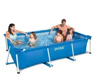Бассейн каркасный Intex 271 NP прямоугольный размер 290х190х57см объем 2300л. Blue (42519)