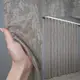 Готовая тюль (2.5х2,7м.) жаккард, коллекция "Мрамор". Цвет какао. Код 1404т 42-0418