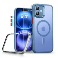 Чехол и стекло ESR для iPhone 16 - Classic Pro Set Halolock MagSafe, Frosted Blue (4894240229958)
