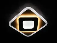 Сучасний квадратний світильник стельовий LED для кімнати кухні ванної 25123 Білий 4х25х25 см.