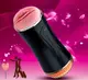 Мастурбатор с двумя входами FOXSHOW Vibrating Masturbation Cup USB 10 function + Interactive Function Black