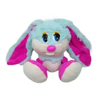 Мягкая игрушка "Зайка-коротышка", 30 см, розовый с голубым