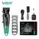 Аккумуляторная машинка для стрижки VGR V-662 Цвет: зеленый