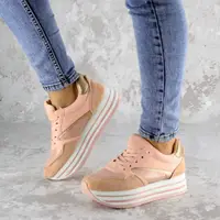 Жіночі снікери Fashion Alice 1077 38 розмір 24,5 см Пудра