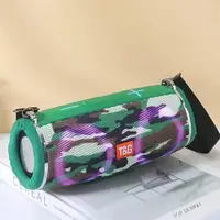 Портативна колонка TG642 з RGB підсвічуванням та ремінцем, колонка для вечірки. Колір: камуфляж