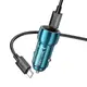 Адаптер автомобильный HOCO Type-C to Type-C Cable Tough dual port car charger Z48 |2Type-C, 40W/3A, PD/QC|