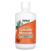 Витамины и минералы NOW Colloidal Minerals Liquid, 946 мл, малина
