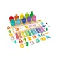 Математическая игра WToys, деревянные цифры, стаканчики. Multicolor (136957)