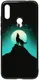 Чехол-накладка TOTO Night Light Print Glass Case Xiaomi Redmi Note 7 Howling Wolf