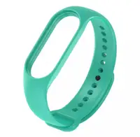 Силиконовый ремешок для фитнес-браслета Mi band M6/7/8 (Мятный)