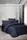 Семейное Постельное Белье La Romano Premium Satin 300TC Rodel Navy Blue 160х220см (2 шт)