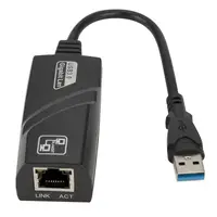 Мережевий адаптер USB 3.0 to Gigabit RJ-45 Ethernet (зовнішня мережева карта) LAN / USB (DC6922)