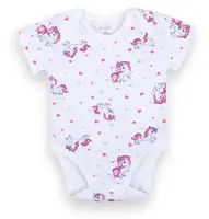 Боди детский хлопковый с коротким рукавом для девочки GABBI BD-21-5-1/1 Малиновый на рост 80 (12618)
