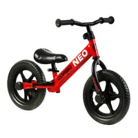 Велобег 12" Corso Neo, стальная рама, подставка для ног. Red (144027)
