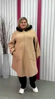 Кардиган-пончо теплий без підкладки "Баранчик" 62-64 66-68 70-72 74-76