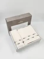 Подарунковий набір рушників Premium Bamboo 2 шт. Alvera Beyaz
