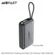 УМБ ACEFAST PD fast charging power bank with telescopic cable M32 10000mAh |1Type-C, PD/QC, 35W/3A|