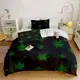 Постельное белье 3D полуторное из микросатина CalmLeaf 31400 150х215 см 70х70 см