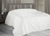 Простирадло махрова євро Arya Sitare AR-TR1003902-white 200х220 см біла