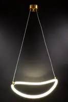 Люстра світлодіодна стельова LED світильник для квартири на стелю лед 25864 Золото 40-110х46х46 см.