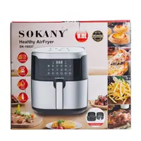 Аерогриль-фритюрниця Sokany SK-10037 електрична на 8.8 літрів 1200 Вт