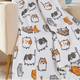 Плед флисовый Love You Веселые котики LY9107set2 150х200 см 2 шт