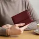 Женский кожаный кошелек для карт купюр и монет ST Leather 19492 Бордовый