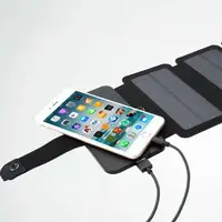 Портативная туристическая солнечная панель 10W — солнечное зарядное устройство 5В/1А для гаджетов, внешняя зарядка на солнечных