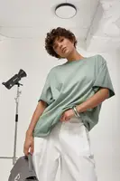 Футболка вільного фасону з ефектом тай-дай - м'ятний цвет, ONE SIZE