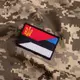 Шеврон на липучке УПА та Эстония флаг Эстонии 5х8 см вышитый патч нашивка