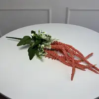 Ветка амаранта искусственная 5шт/уп. Цвет: коралловый
