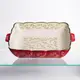 Форма для запекания Vintage 34×30×7 (см) квадратная форма для выпекания в духовке с ручками Красная HM04-16