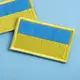 Набор шевронов 2 шт на липучке Флаг Украины 3,5х6 см вышитый патч нашивка