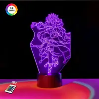 3D ночник GENSHIN IMPACT "Нилу" (УВЕЛИЧЕННОЕ ИЗОБРАЖЕНИЕ) подарочная упаковка + 16 цветов + пульт ДУ