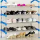 Полка для обуви Shoe Rack черного цвета на 4 ЯРУСА