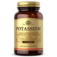 Витамины и минералы Solgar Potassium 99 mg, 100 таблеток