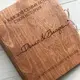 Деревянная книга для фото и записей с гравировкой