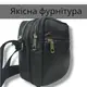 Качественная мужская сумка - мессенджер из натуральной кожи на 4 кармана с серебряной молнией