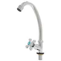 Смеситель s83 ½" монокран на гайке (КРАТНО 3шт) AQUATICA QM-1G159C (9783600)