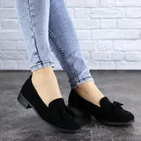 Мокасіни жіночі Fashion Evita 2124 36 розмір 23,5 см Чорний