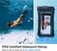 Водонепроницаемый чехол Spigen универсальный (1шт) Aqua Shield Waterproof А610, Black (AMP04529)