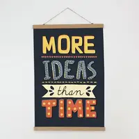 Постер тканевый на стену More ideas than time 60х93 см (TPSR_22S057)