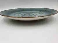 Тарілка підставна TULU spiral-grey-blu-26 26 см сіра