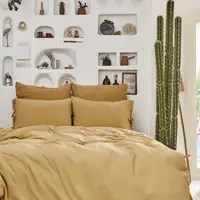 Постельное белье Karaca Home - 4 Element Hava Toprak a.hardal светло-горчичный полуторный