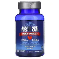 Жирні кислоти 21st Century Alaska Wild Fish Oil Mega Omega-3, 90 капсул
